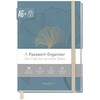 paper&you® Password Book A6+ with A-Z Index "Blue Ginkgo" for
