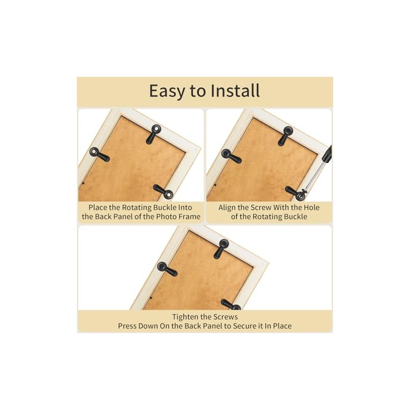Picture Frame Turn Button Fasteners Set,100 pcs Turn Button Fasteners