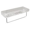 Acrylic Bathroom Shelves Light Luxury Modern Clear Stone Pattern Punch