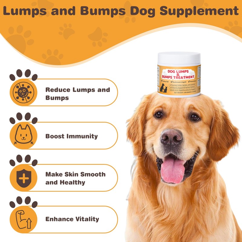 Lipoma Treatment for Dogs, Lumps and Bumps Dog Supplement -Mushroom