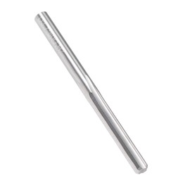 sourcing map 3.7mm Chucking Reamer, Tungsten Carbide Lathe Machine Reamer H7 4 Straight Flutes, Round Shank Milling Cutting Tool, for Stainless Steel Alloy Copper Metal