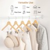 TOPIA HANGER Wooden Suit Hangers with Adjustable Metal Clips (20