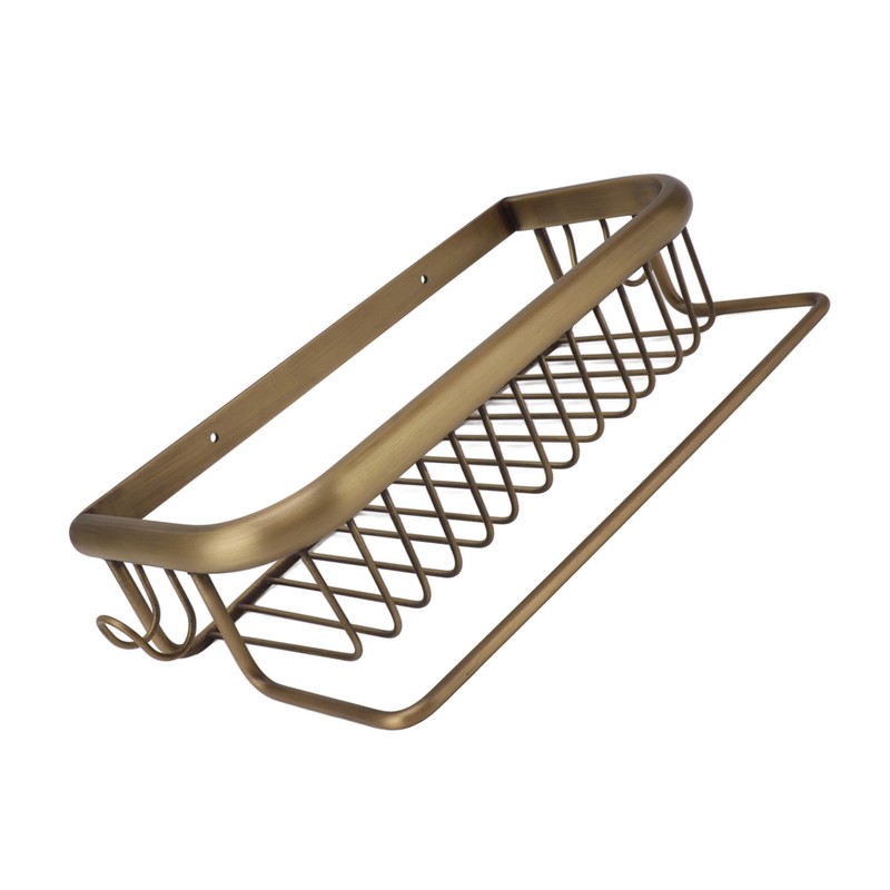 Shower Caddy Retro Style Strong Copper Space Saving Multifunction Bathroom