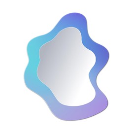 Price Xes Locker Mirror Magnetic - Small Magnet Mirror for Locker Accessories Acrylic Shatterproof Mirror for School Gym Locker, Office Cabinets, Refrigerator, Workshop Toolbox, 1 Pcs (Irregular)