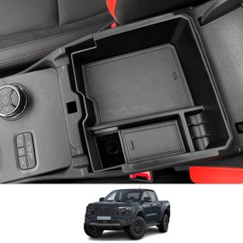 CDEFG for 2024 Ranger Center Console Organizer Tray for 2024 Ranger Raptor Lariat XLT XL Truck Middle Console Organizer 2024 Ranger Truck Armrest Tray Storage Box 2024 Ranger Accessories