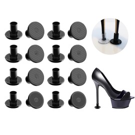 JEVRKAPZ 8 Pairs High Heel Cap Protectors Anti-Slip Circle Type Heel Repair Caps Covers Protecting from Bricks Cracks Perfect for Outdoor Weddings Events Stop Sinking at Grass and Cracks