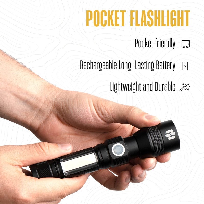 Hayvenhurst LED Flashlight - EDC Flashlight - Tactical Flashlight -