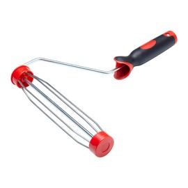 Fit For The Job 9 inch x 1.5" Soft Grip Paint Roller Frame, Cage Frame Suitable for DIY Paint Rollers for Smooth & Even Coverage & Application, with Push Fit Handle for Extension Poles, 9"