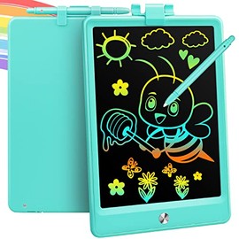 8.5 Inch LCD Writing Tablet Toys for 3 4 5 6 7 8 Year Old Boys Girls Gifts, Colorful Drawing Board Writing Doodle Pad, Portable Scribbler Boards Educational Toys Gifts for Kids Learning (Blue)
