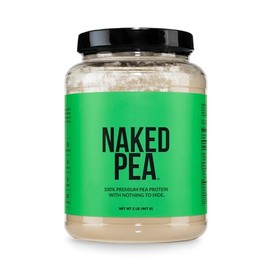 NAKED Pea - 2LB 100% Pea Protein Powder from North American Farms - Unflavored Vegan Pea Protein Isolate - NSF Certified, Plant Protein Powder, Easy t