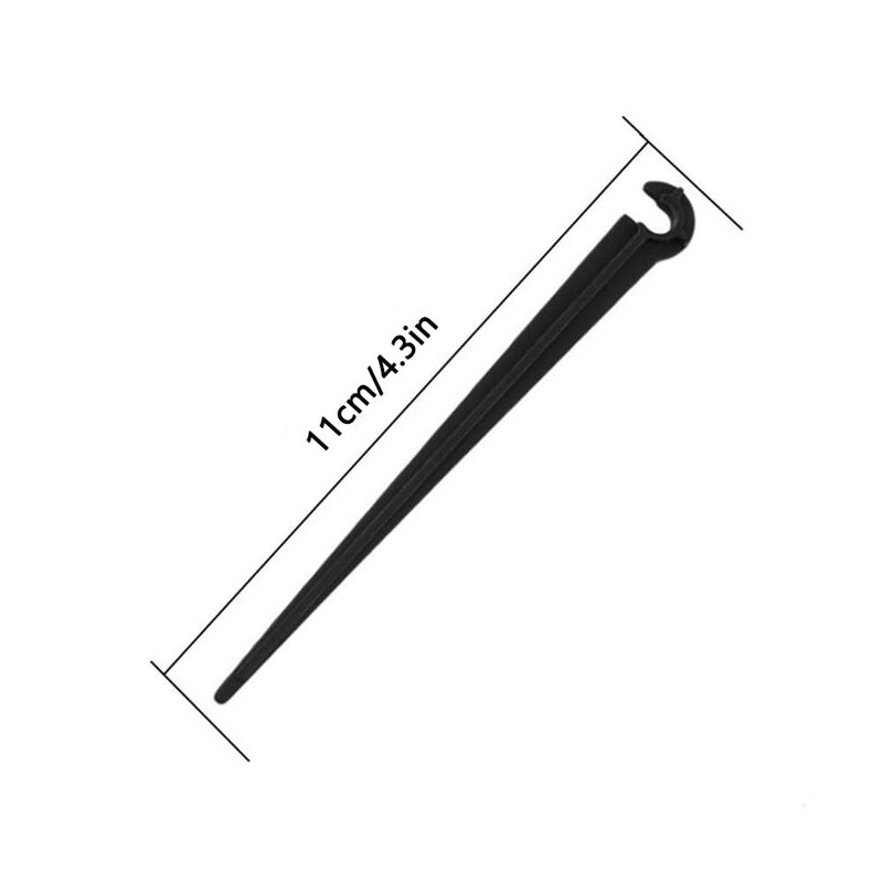 Irrigation Drip Support Stakes, 100 Pcs 1/4 Inch Tubing Hose