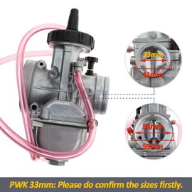 SVKZGFZ PWK 33mm Carburetor for Yamaha Banshee 350 YFZ350 (1987-2006) Blaster YFS 200 (1988-2006) ATV Quad Scooter Dirt Pit Bike Engine Universal Carb 016-148