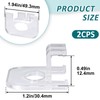 DC,CLISENCE 2 Pcs Shade Pulls, Levolor Blinds Parts, Clear