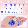 BELLEBOOST 600PCS SS30/6mm Crystal Rhinestones (Blue/Sapphire), Bedazzling Flatback Glass Rhinestones