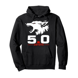 5.0 Coyote Distressed Gift Idea For Adorable Animals Lovers Pullover Hoodie