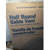 Gable Vent Half-Round Gable Vent WHITE 32”x20” Premium Exterior Wall