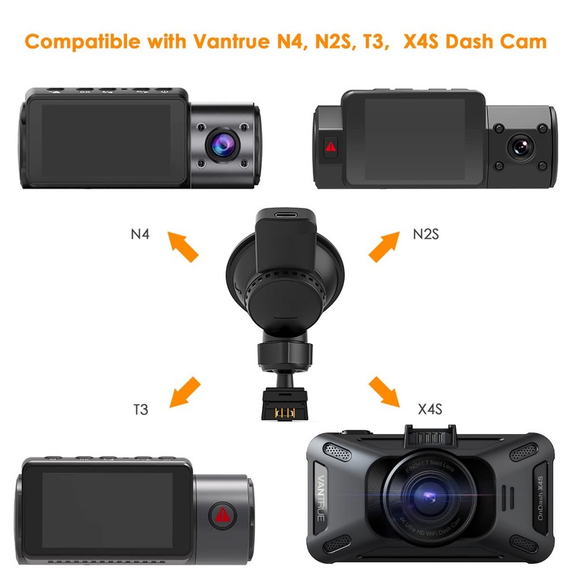 Vantrue N4, N2S, X4S, T3 Dash Cam Type C USB