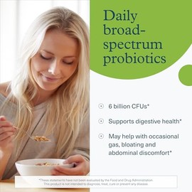 Youtheory Spore Probiotic - Helps Gut Health* - 6 Billion CFU with Prebiotics - Supports Regular Bowel Movement & Diarrhea Relief* - Shelf Stable - 60