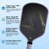 HVLKUB Lightweight Pickleball Paddle Equipment-Raw T700 Carbon Fiber Surface|16mm PP