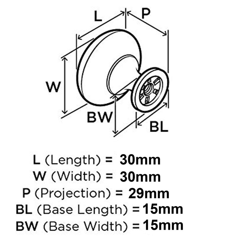 Probrico 10 Pack Kitchen Door Knobs Single Hole Gold Cabinet