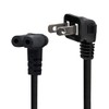 Plugrand 12FT TV Power Cord Right Angle US 2 Prong