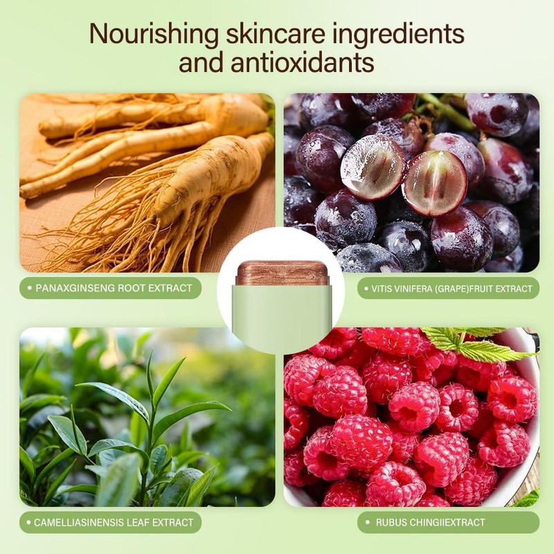 Yeweian Cream Contour Stick, Face Shimmer Bronzer Stick, Blendable Natural