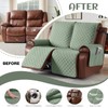 KinCam Waterproof Loveseat Recliner Cover, Non-Slip Reclining Couch Covers for