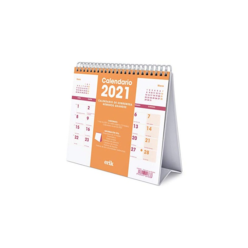Erik Desk Calendar 2021 in Spanish