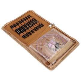 Circular Knitting Needles Set, 3 to 6mm Interchangeable Circular Needles, Short Round Knitting Needles, Circular Knitting Pins Cable Needles for Crafting