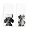 INDAJEDN Dachshund Hand Towels for Bathroom Set of 2, Weiner