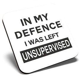 Great Single Coaster Square - Funny Quote Joke Office |Glossy Quality Coasters | Tabletop Protection for Any Table Type #8225