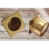 Universal Hardware Finger Pull Handle Recessed Edge Flush Square Fitting