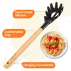 Premium Spaghetti Spoon Pasta Fork, Silicone Pasta Spoon with Teeth