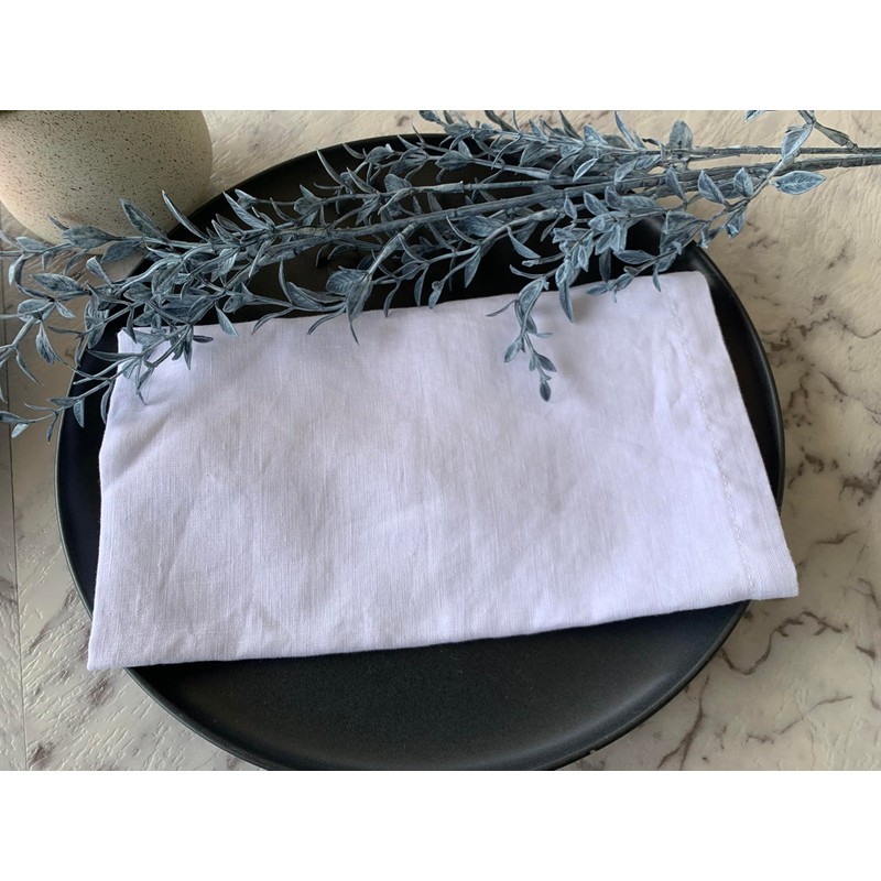 Eight Owls Linen Napkins – 100% Pure Stonewashed Linen Cloth
