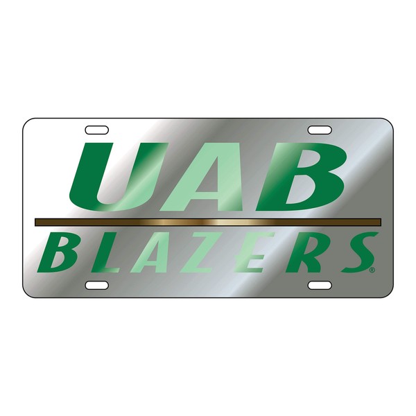 Craftique Alabama Birmingham Blazers Tag (Laser SIL/GRN UAB Blazers TAG (27506))