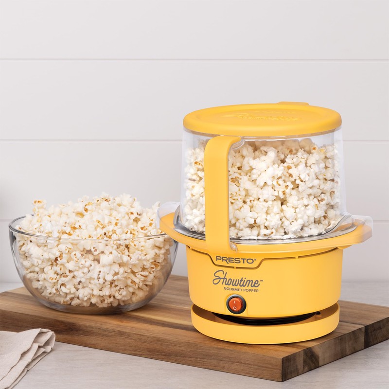 Presto 05206 Showtime Gourmet Oil Popcorn Popper - 9-Cups, Built-In
