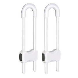 Cabinet Locks, U-Shaped Child Locks for Cabinets, Child Proof Cabinet Latches, Child Safety Cabinet Locks (Pack of 2)