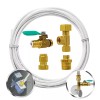 Metpure Ice Maker Fridge Install Kit – Stop Tee-Valve-1/4" Fittings,