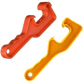2Pcs Reusable Plastic Gallon Paint Can Opener Bucket Lid Opener Paint Cask Lid Wrench Red Handle Tool It is beautiful and easy to use Paint Application Tools(ZS274)