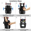 supregear Crutch Accessories Bag, Water-Resistant Storage Pouch with Cup Holder