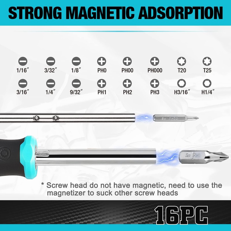 DURATECH Multi-Function Screwdriver Sets, Precision Mini Screwdriver T-Handle Screwdrivers, Screwdriver
