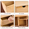 Charmewooden Bamboo Desk Organizer with Drawers Makeup Storage Drawer 3