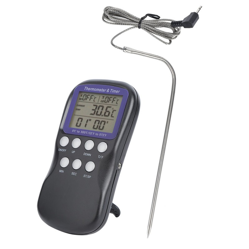 Digital Electric Food Thermometer for Oven Barbecue Grill Cooking Kitchen