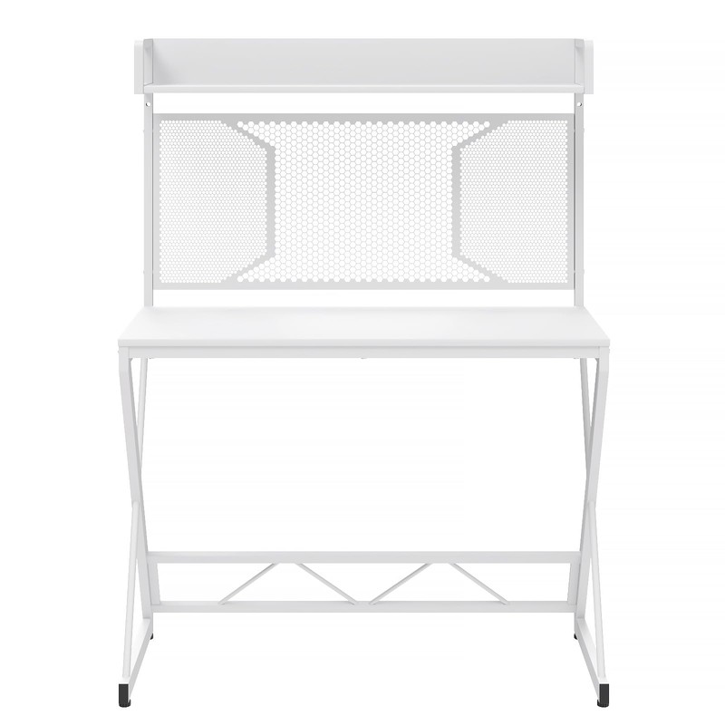 Elephance Small Gaming Desk with Pegboard, 39 Inch Computer Desk