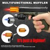 [Gas Not Included]Cool Butane Windproof Torch Lighter,with 2 Flame Modes,Refillable,