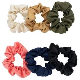 SCRUNCHIES SATIN 6PK