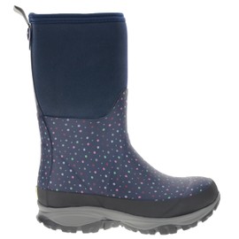 Western Chief Women's Dainty Dot Neoprene Mid Cold Weather Boot, Navy, 8