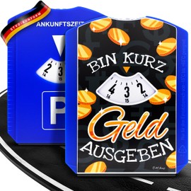 Eigenart® Car Parking Disc - StVO Compliant - Funny Car Parking Disc - Robust Parking Disc with Ice Scraper - Manual Parking Meter Car with EU Approval - Funny Parking Disc - Car Accessories Parking