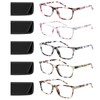 JOSCHOO Reading Glasses 5 Pack Fashion Ladies Readers Spring Hinge
