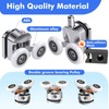 4Pcs Shower Door Rollers, 23mm Shower Rollers for Curved Doors,